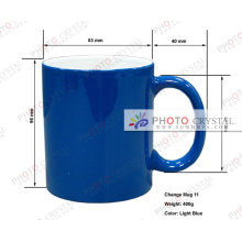 Sublimation blue colour changed mug magic mug machine price